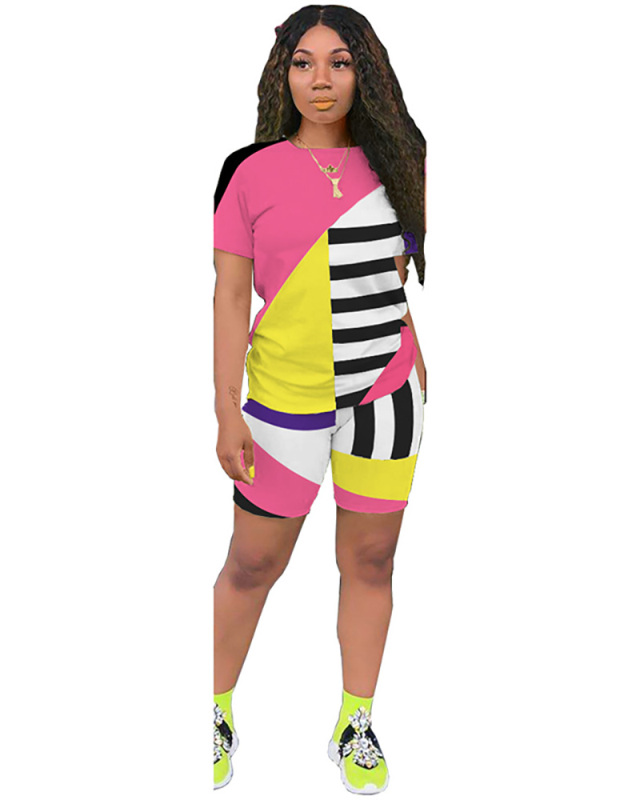 Bright Color Women Two Piece Outfits