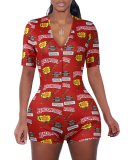 Short Sleeve Printed Onesies