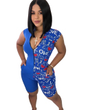 Letter Printed Hot Sale Jumpsuit