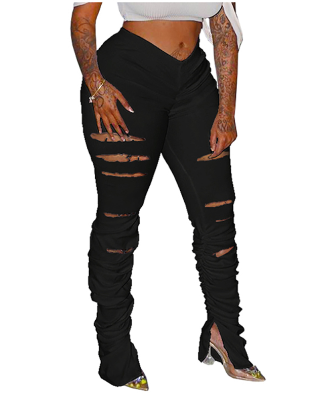 Burn Out Women Fashion Leggings
