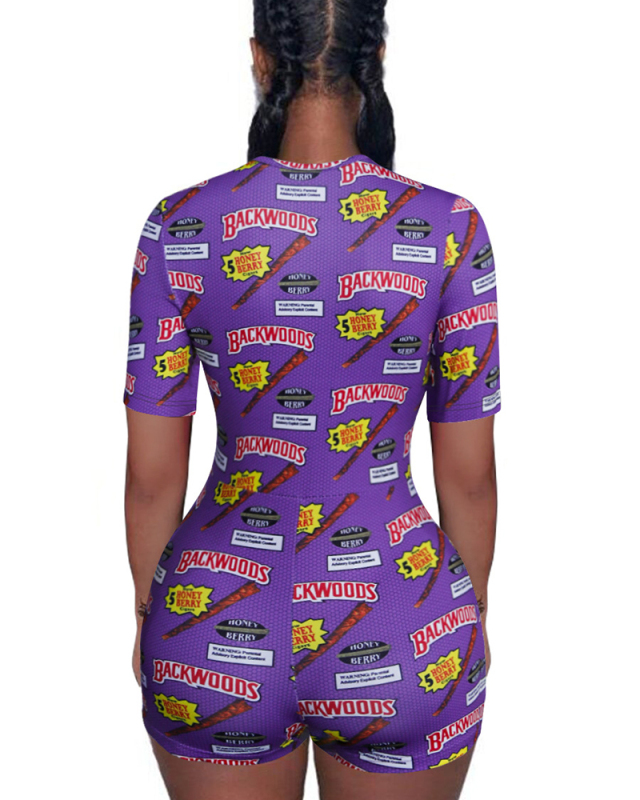 Short Sleeve Printed Onesies