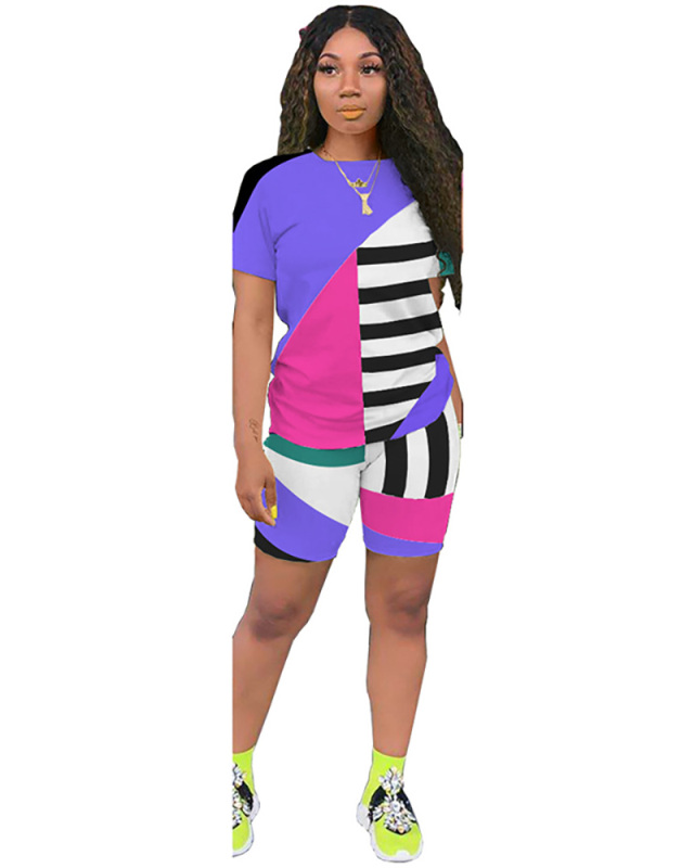 Bright Color Women Two Piece Outfits