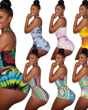 Cartton Printed Cute Girl Two Piece Outfits