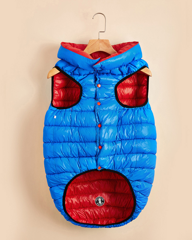 Pet's Contrast Color Double-sided Vest Waterproof Windproof Outdoor Down Jacket Pet Clothes