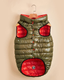 Pet's Contrast Color Double-sided Vest Waterproof Windproof Outdoor Down Jacket Pet Clothes