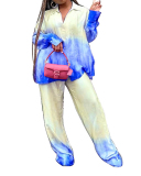 Printed Loose Street Style Two Piece Pant Set S-XXL