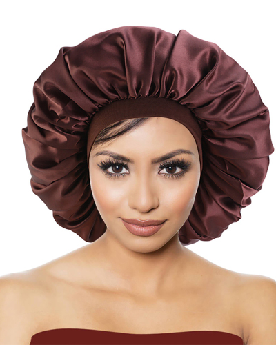 Large Satin Elastic Wide-brimmed Round Hat Satin Night Hat Beauty Salon Home Hat Chemotherapy Hat Multi Color