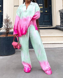 Printed Loose Street Style Two Piece Pant Set S-XXL