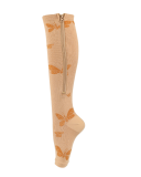 High Elastic Unisex Compression Zip Stockings Professional Leg Protection Long Stockings