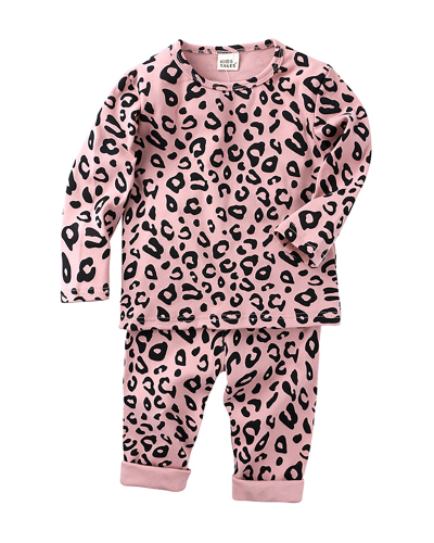 Children Leopard Printing High Waist Two Piece Set 73-130