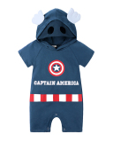 BabySummer Short-Sleeved Cartoon Shape Baby Jumpsuit 66-90
