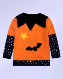 Children Halloween Pumpkins Long Sleeve Four Piece Set 