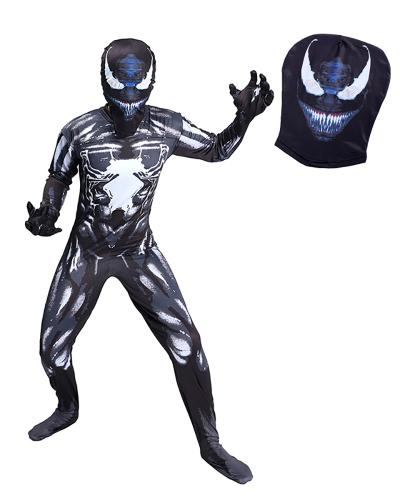 Children's Role Playing Jumpsuit Boys Halloween Cosplay Tights Steel Spider Show Clothes 100-150
