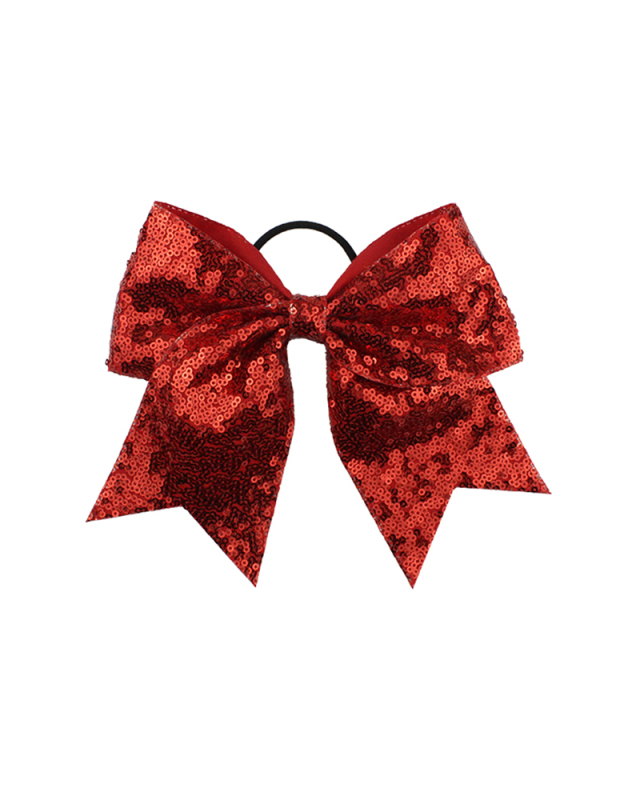 Children Kids Sequin Bow Hair Rope Baby Hair Accessories