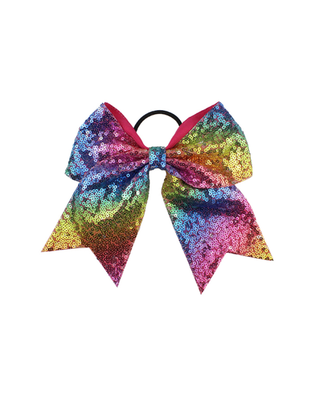 Children Kids Sequin Bow Hair Rope Baby Hair Accessories