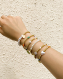 Bohemian Style Colorblock Woven Bracelet