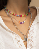 Simple Personality Star Handmade Beaded Soft Necklace 