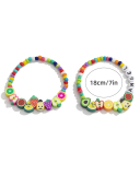 Bohemian Style Colorblock Woven Bracelet