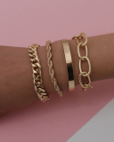 Simple Smooth C shape Bracelet