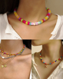 Simple Personality Star Handmade Beaded Soft Necklace 