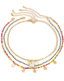 Simple Personality Star Handmade Beaded Soft Necklace 