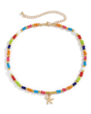 Simple Personality Star Handmade Beaded Soft Necklace 