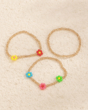 Bohemian Style Colorblock Woven Bracelet
