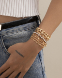 Simple Smooth C shape Bracelet