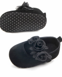 Solid Color 3D Flower Princess Athletic Baby Girl Shoes