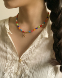 Simple Personality Star Handmade Beaded Soft Necklace 