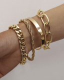 Simple Smooth C shape Bracelet