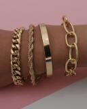 Simple Smooth C shape Bracelet