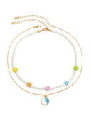 Colorblock Simple Bohemian Woven Necklace