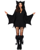 Halloween Costume Black Bat Witch Uniform M-4XL
