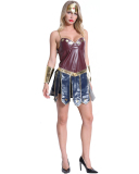 Ladies Halloween Wonder Woman Costume S-3XL 