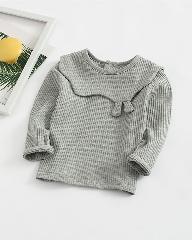 New Children's T-shirt Long-Sleeved Cotton Outer Bottoming Skin-Friendly Soft Shirt 73-100