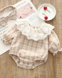 Triangle Romper Children's Sweet Mesh Cotton One-piece Loose