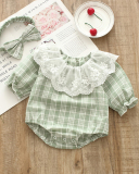 Triangle Romper Children's Sweet Mesh Cotton One-piece Loose