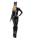 Halloween Masked Cat Girl Adult Party Fun One-Piece Suit M-XXL