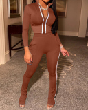 Women Slim Fashion Long Sleeve Winter Two Piece Pant Set S-3XL