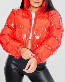Multiple Colors Available Women's Loose Bright Face Cotton-Padded Jacket Winter Short Coat S-2XL