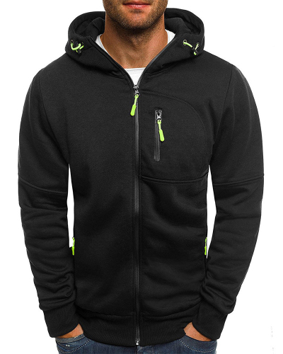Outdoor Sports New Men's Casual Sweater Hooded Cardigan LongSleeve Jacket M-XXXL