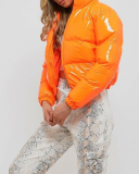 Multiple Colors Available Women's Loose Bright Face Cotton-Padded Jacket Winter Short Coat S-2XL