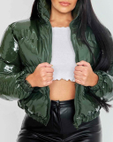 Multiple Colors Available Women's Loose Bright Face Cotton-Padded Jacket Winter Short Coat S-2XL