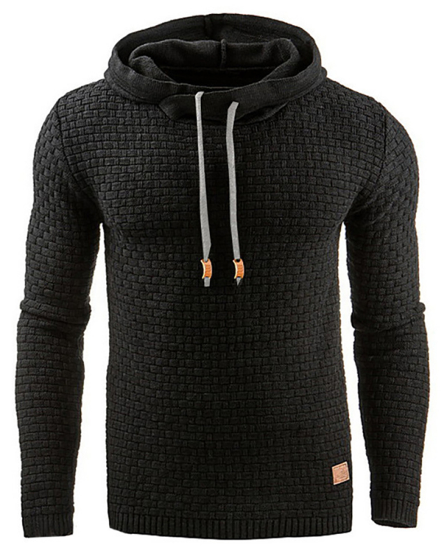 Men Solid Color Long Sleeve Sporty Tops White Khaki Black Light Gray S-3XL 