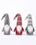 New Christmas Wool Ornaments Accessories Red Gray Cyan