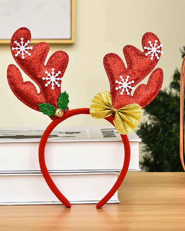 Christmas Fabric Snowflake Hoop Head Buckle Accessories