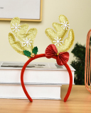 Christmas Fabric Snowflake Hoop Head Buckle Accessories