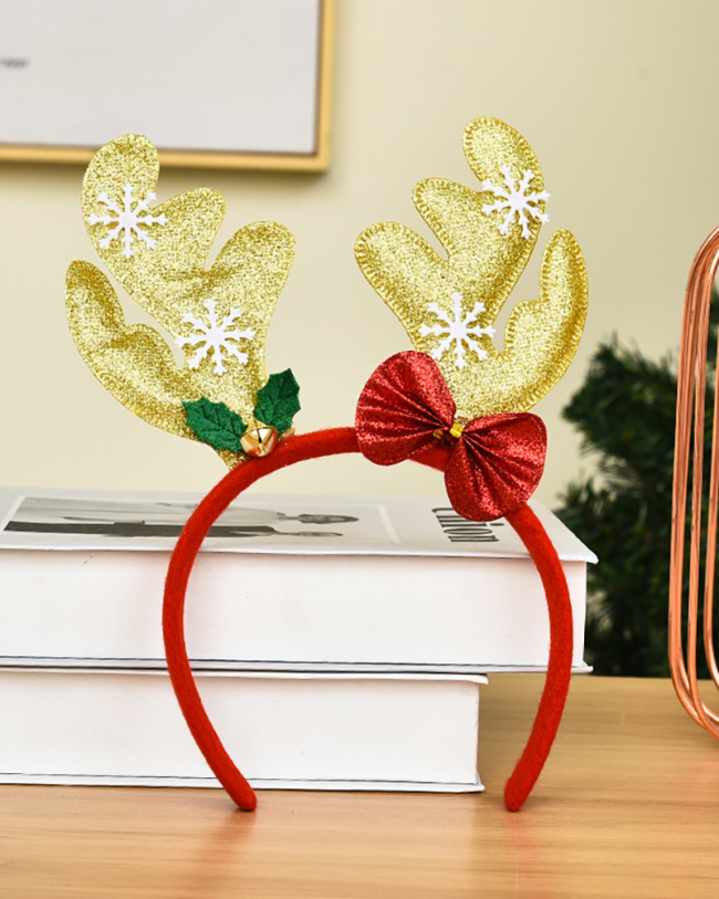 Christmas Fabric Snowflake Hoop Head Buckle Accessories