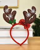 Christmas Fabric Snowflake Hoop Head Buckle Accessories